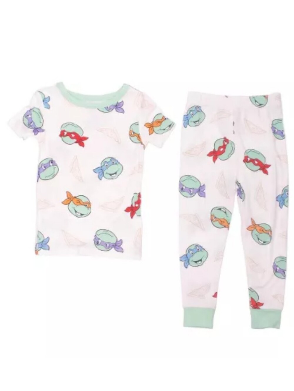 Teenage Mutant Ninja Turtles Boys 2-Piece Cotton Pajama Set, Size 5 Toddler